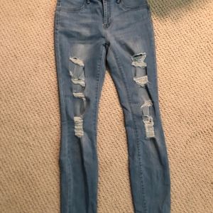 pacsun light wash ripped jeans